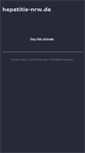 Mobile Screenshot of hepatitis-nrw.de